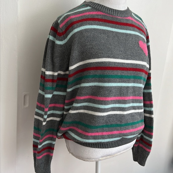 St John’s Bay Crew Neck Heart Sweater Size XL - Picture 3 of 6